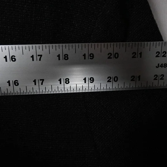 Tommy Hilfiger 46R Black Gray Tweed 100% Wool Mens Blazer Sport Coat Suit Jacket